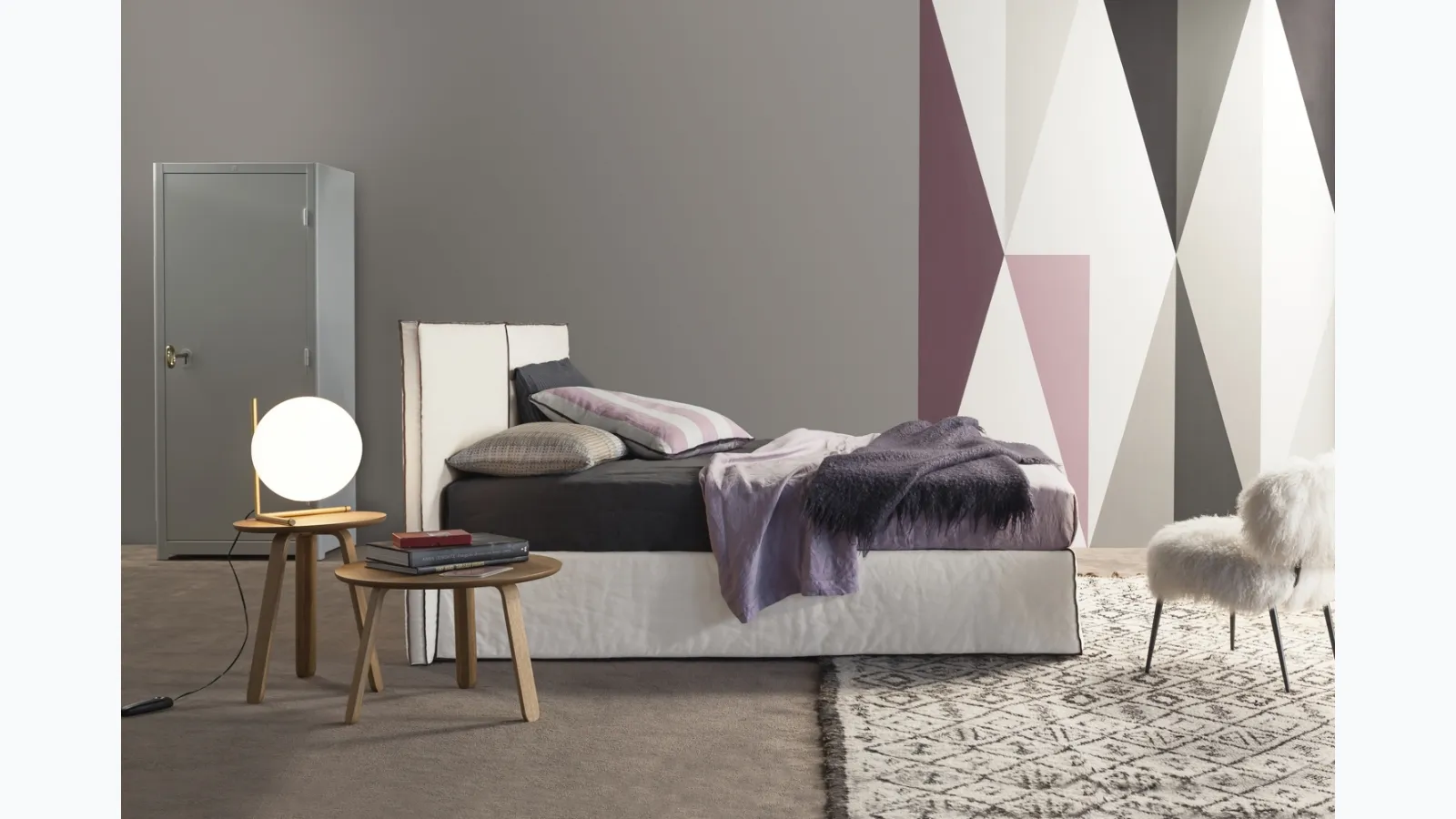 Letto con contenitore Space di Flexteam