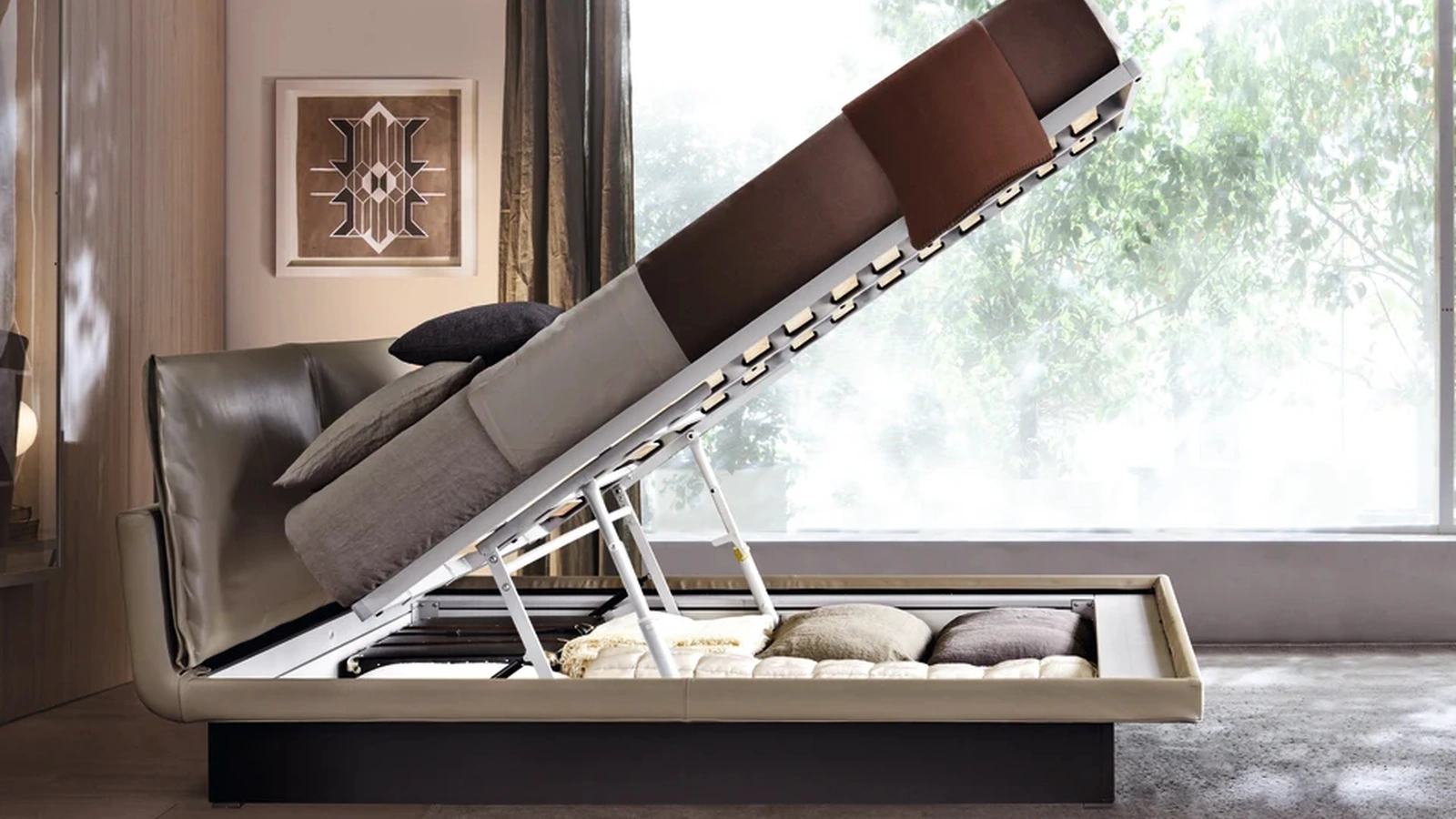 Letto in pelle Honey Molteni & C