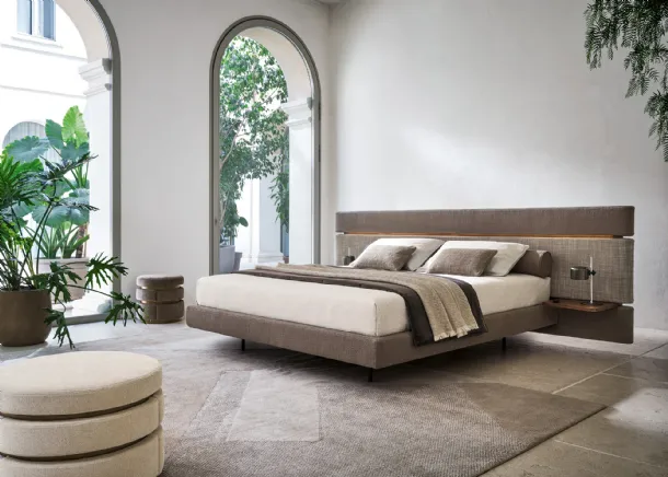 Letto matrimoniale Infinito con box contenitore di Twils