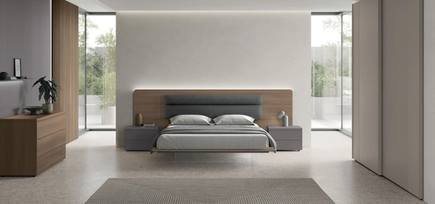 Letto Leonardo con testiera di Tomasella