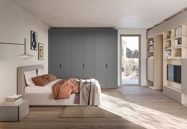 Letto in tessuto Line di Colombini Casa