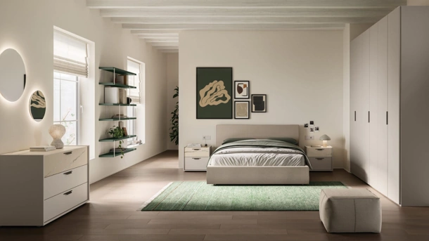 Letto in tessuto Lucas Night 10 di Orme