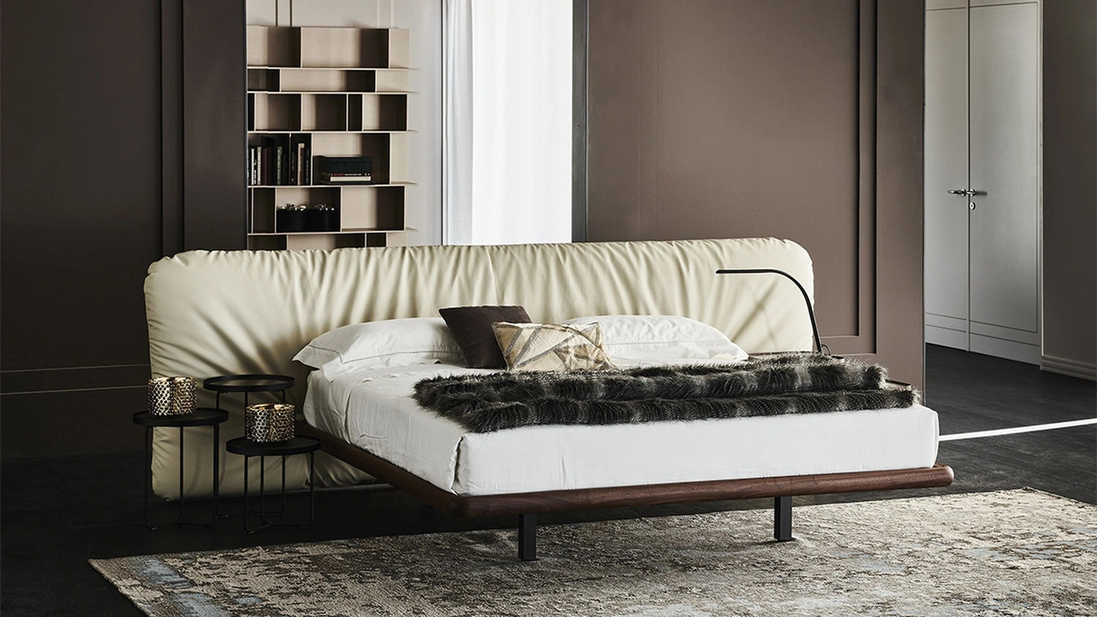 Letto in ecopelle Marlon di Cattelan Italia