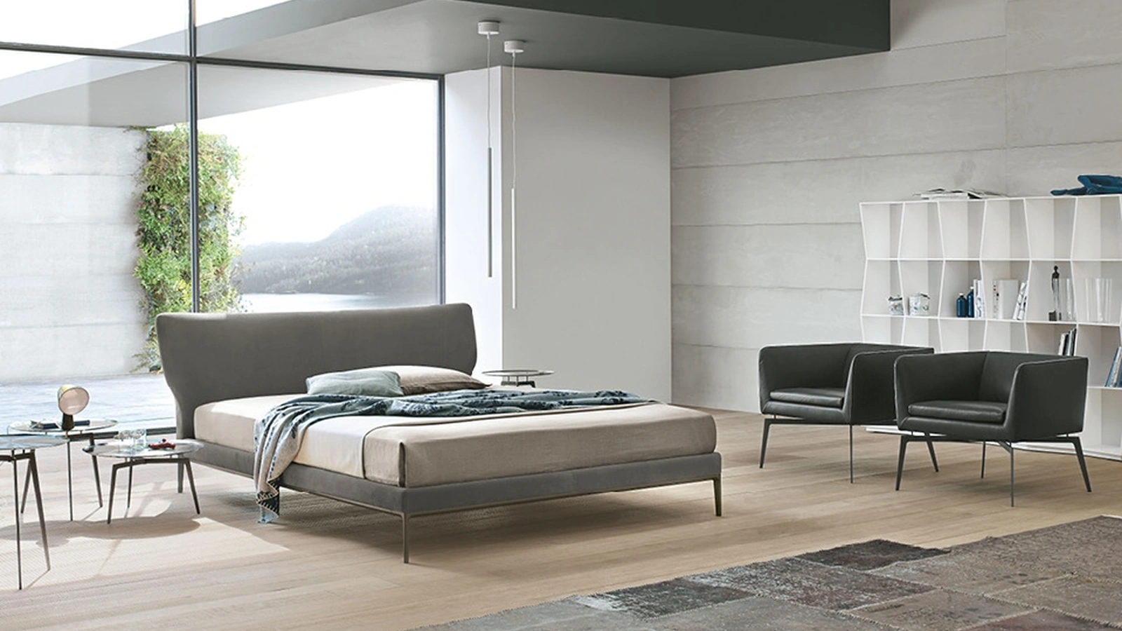 Letto con testiera Maya di Alivar