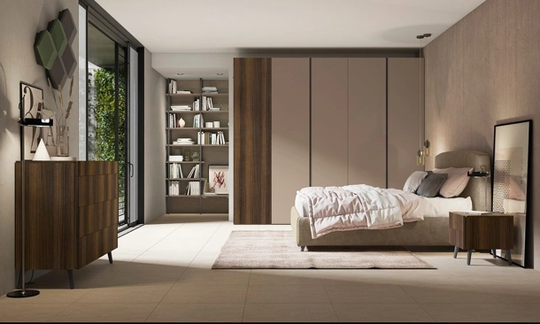 Letto con testiera Narciso di Colombini Casa