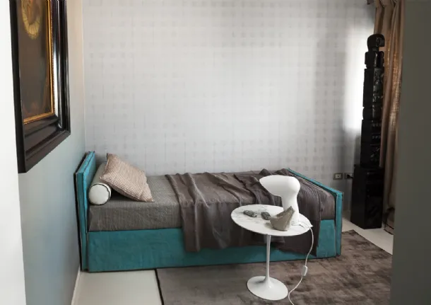 Letto Singolo Step Single Bed con letto estraibile di Flexteam