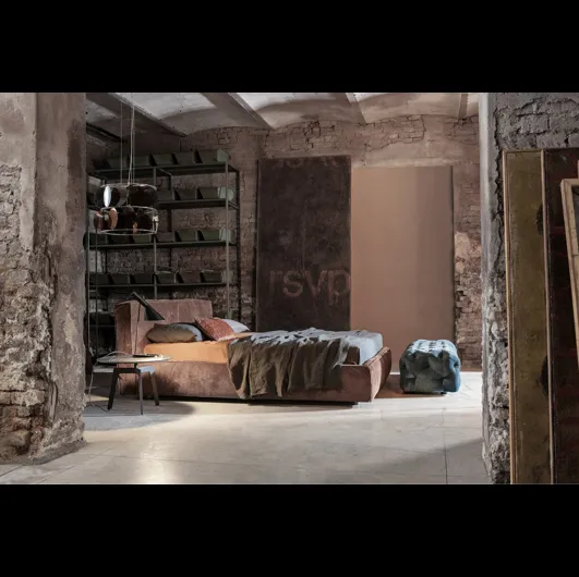 Letto con box contenitore Slim One di Flexteam