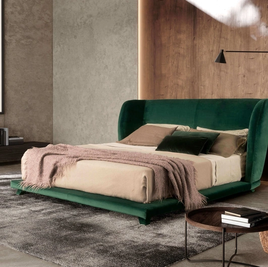 Letto imbottito Criss Cross di Valentini