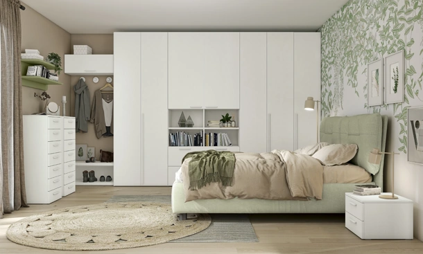 Letto imbottito Volo Kiss di Colombini Casa