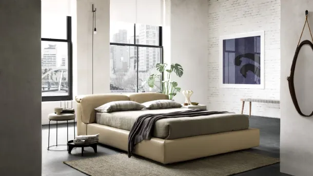 Letto con testiera reclinabile William di Valentini