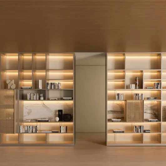 Libreria componibile 505 UP SYSTEM 01 di Molteni & C