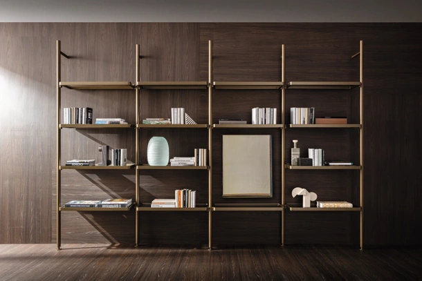 Libreria Hector in alluminio di Molteni & C