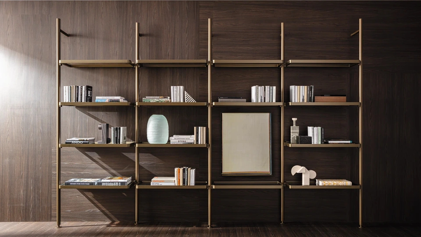 Libreria Hector in alluminio di Molteni & C