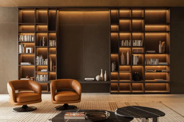 Libreria a muro 505 UP SYSTEM 02 di Molteni & C