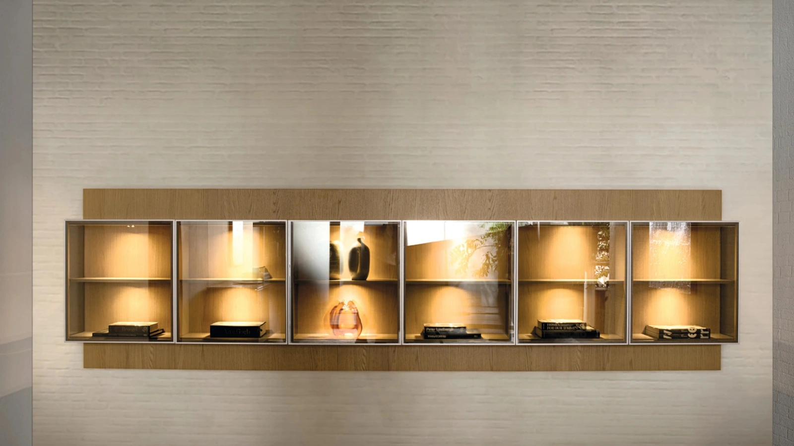 Libreria Pass-Word Grid Up Wall Unit di Molteni & C
