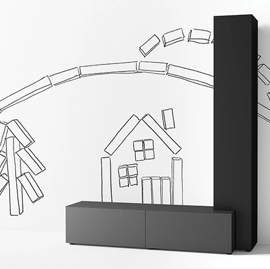 Mobile Porta Tv Regolo di Minotti Italia