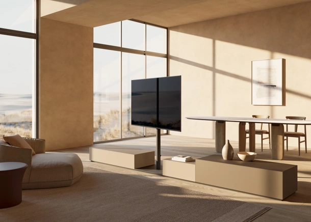 Mobile Porta Tv Tvu di Kristalia