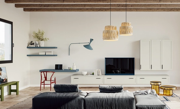 Parete Attrezzata Arcadia AS002 di Colombini Casa