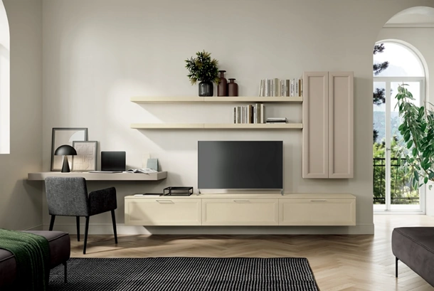 Parete Attrezzata Arcadia AS004 di Colombini Casa