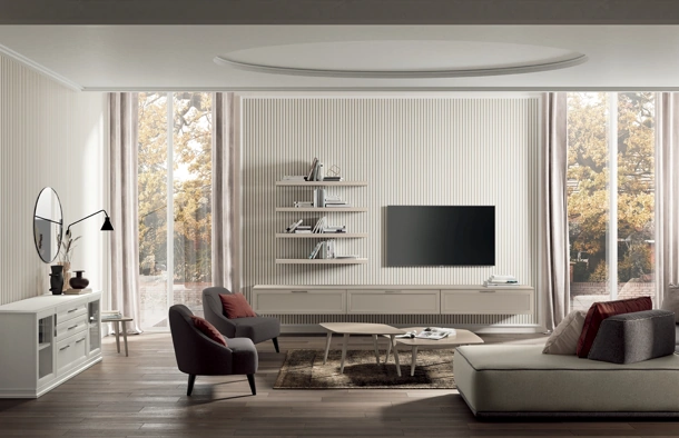 Parete Attrezzata Arcadia AS009 di Colombini Casa