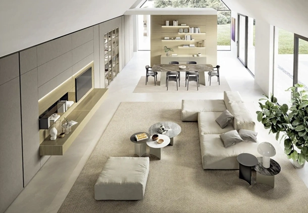 Parete Attrezzata Domino Boiserie 02 di Sangiacomo