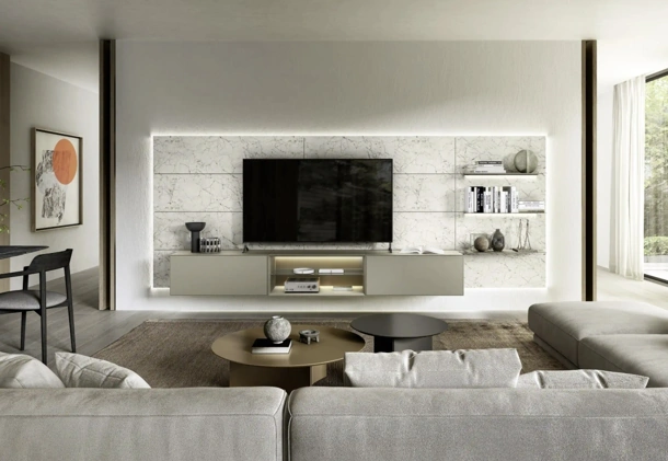 Parete Attrezzata Domino Boiserie 05 di Sangiacomo