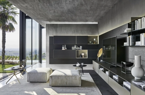 Parete Attrezzata Domino Boiserie 06 di Sangiacomo