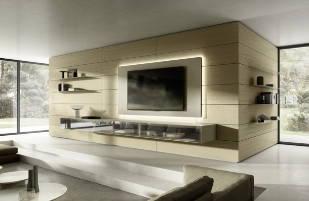 Parete Attrezzata Domino Boiserie 08 di Sangiacomo