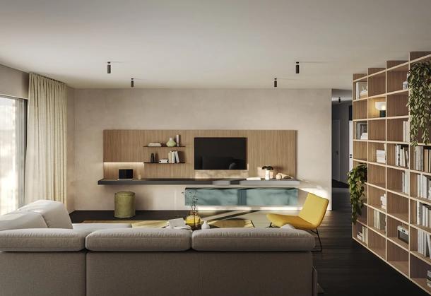 Parete Attrezzata Golf Contract A01 di Colombini Casa