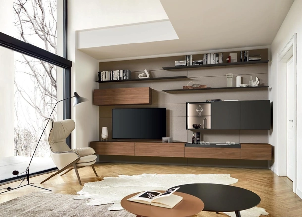 Parete Attrezzata Lampo 186 di Sangiacomo