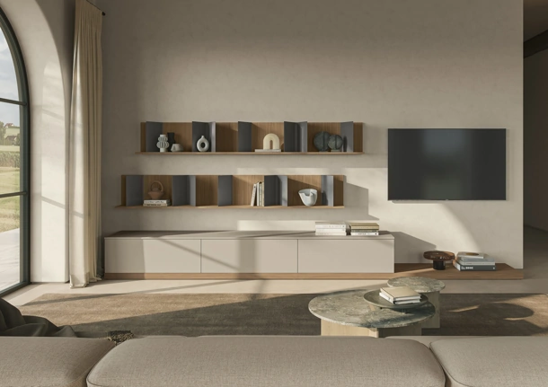 Parete Attrezzata Night & Day L01NS di Colombini Casa