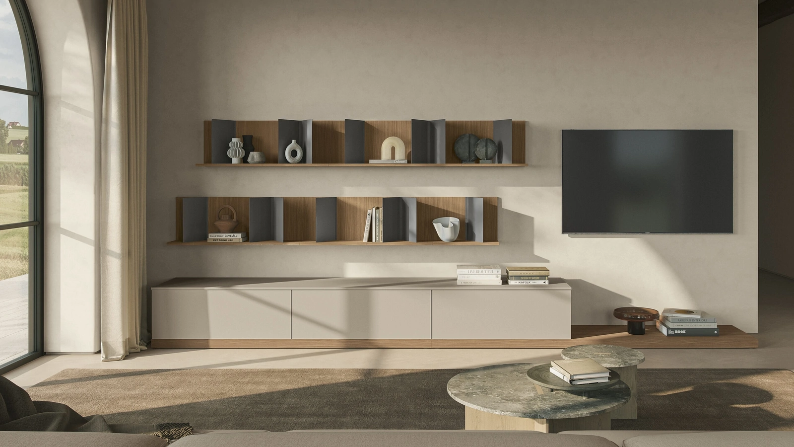 Parete Attrezzata Night & Day L01NS di Colombini Casa