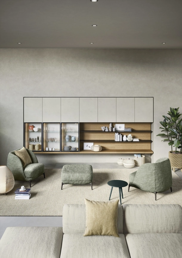 Parete Attrezzata Mensole e piani a muro di Novamobili