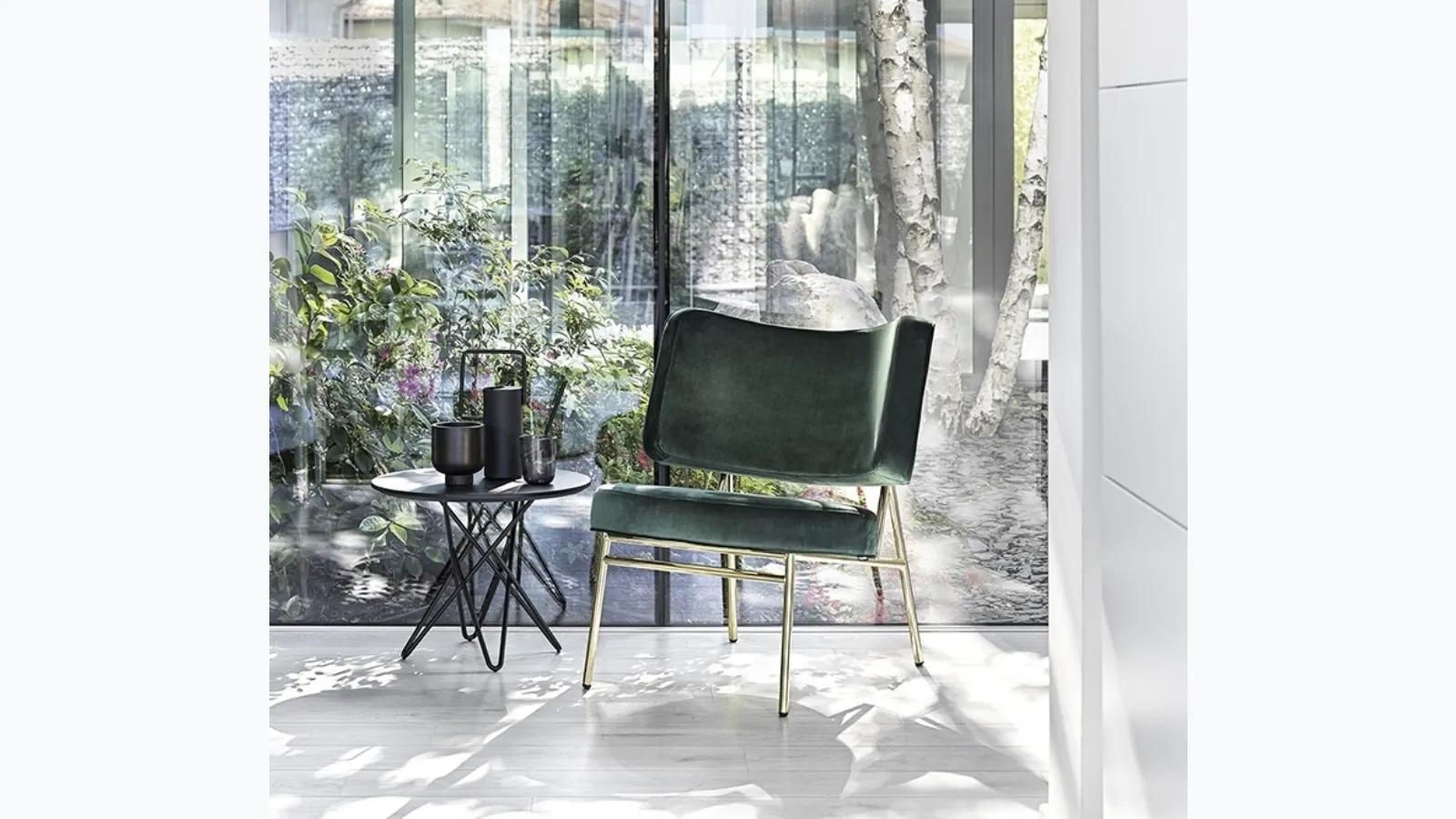 Poltroncina in tessuto Coco di Calligaris