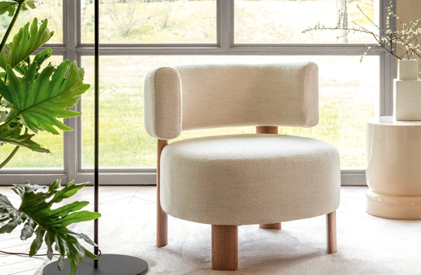 Poltroncina imbottita Glen di Calligaris