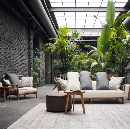 Poltrona Gray in noce di Gervasoni