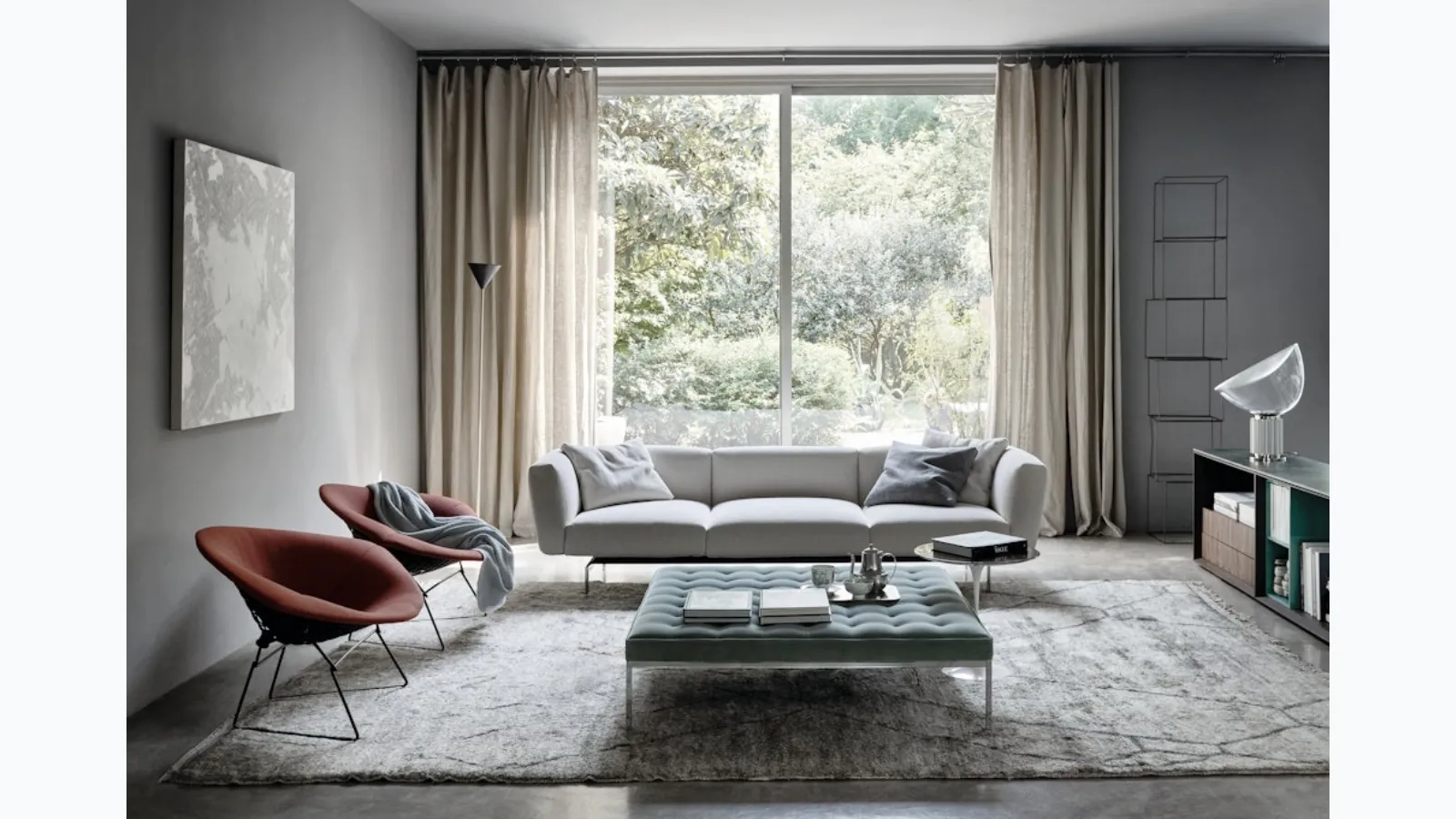 Divano in tessuto Avio Sofa System di Knoll