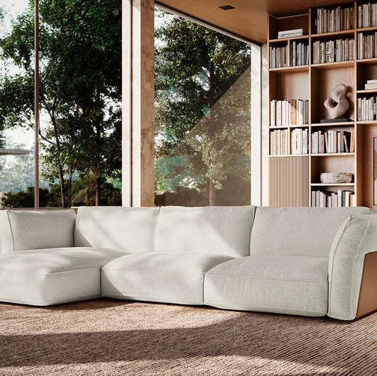 Divano con penisola Cocoon di Felis