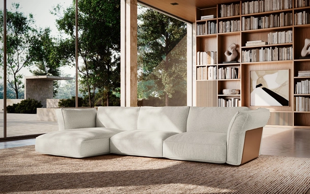 Divano con penisola Cocoon di Felis