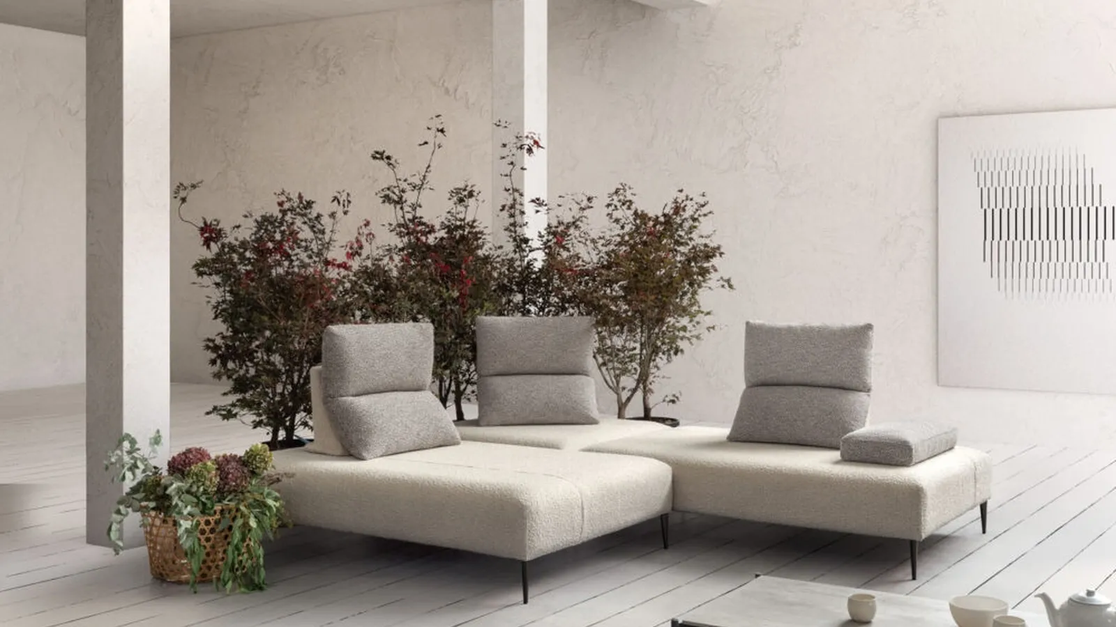 Divano con penisola Jest Special di Samoa