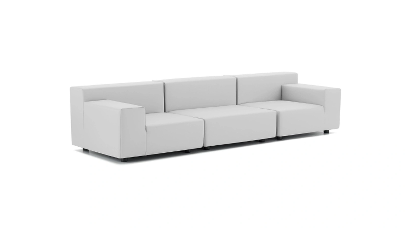 Divano Plastics Tech Fabric in ecoipelle riciclabile di Kartell