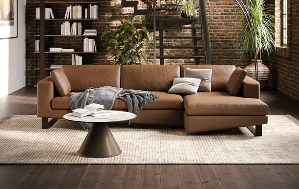 Divano  con penisola Montecarlo di Tonin Casa