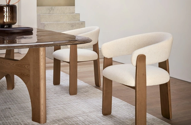Sedia imbottita Anthea di Calligaris