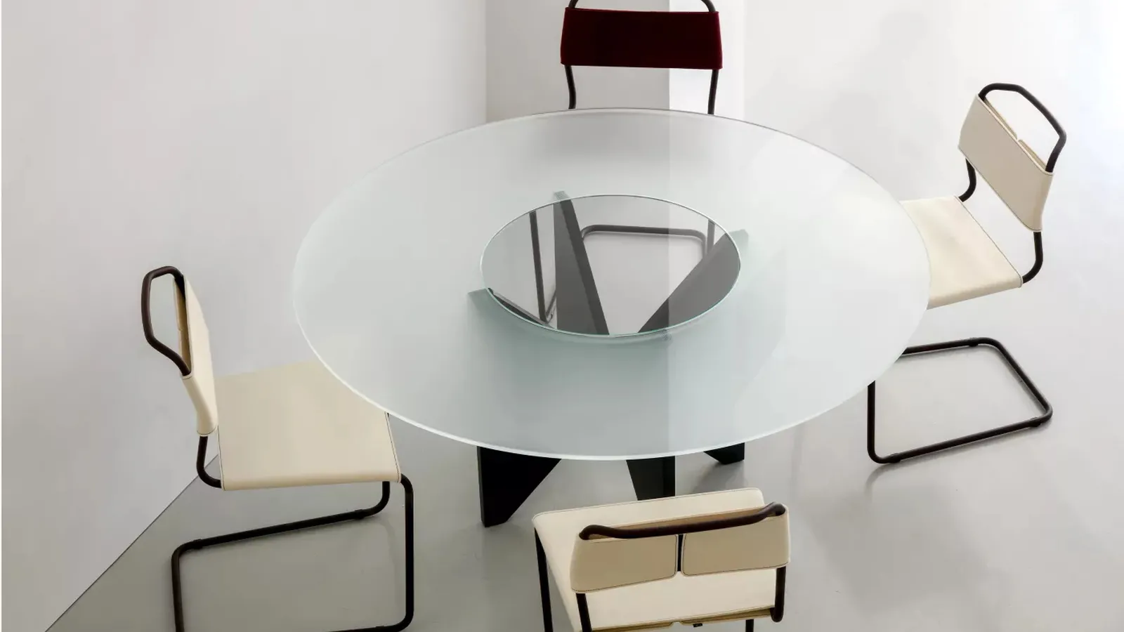 Sedia in feltro e acciaio B-kini di Alias