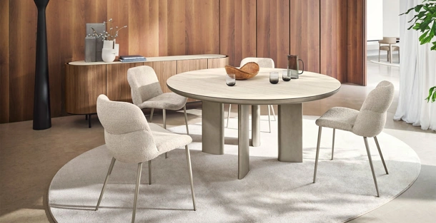 Sedia Onda in tessuto imbottito Calligaris