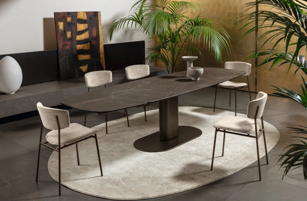 Sedia in tessuto Fifties di Calligaris