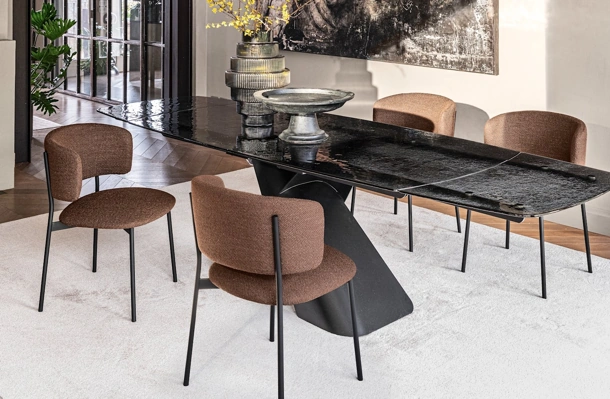 Sedia imbottita Flex di Calligaris