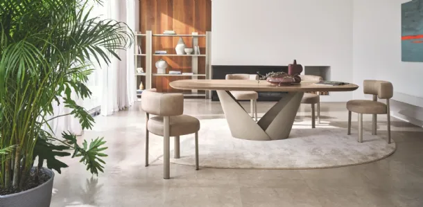 Sedia in pelle Glen di Calligaris