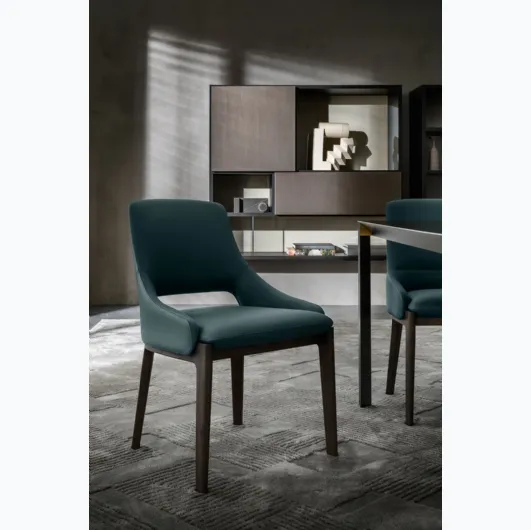 Sedia in pelle Devon di Molteni & C