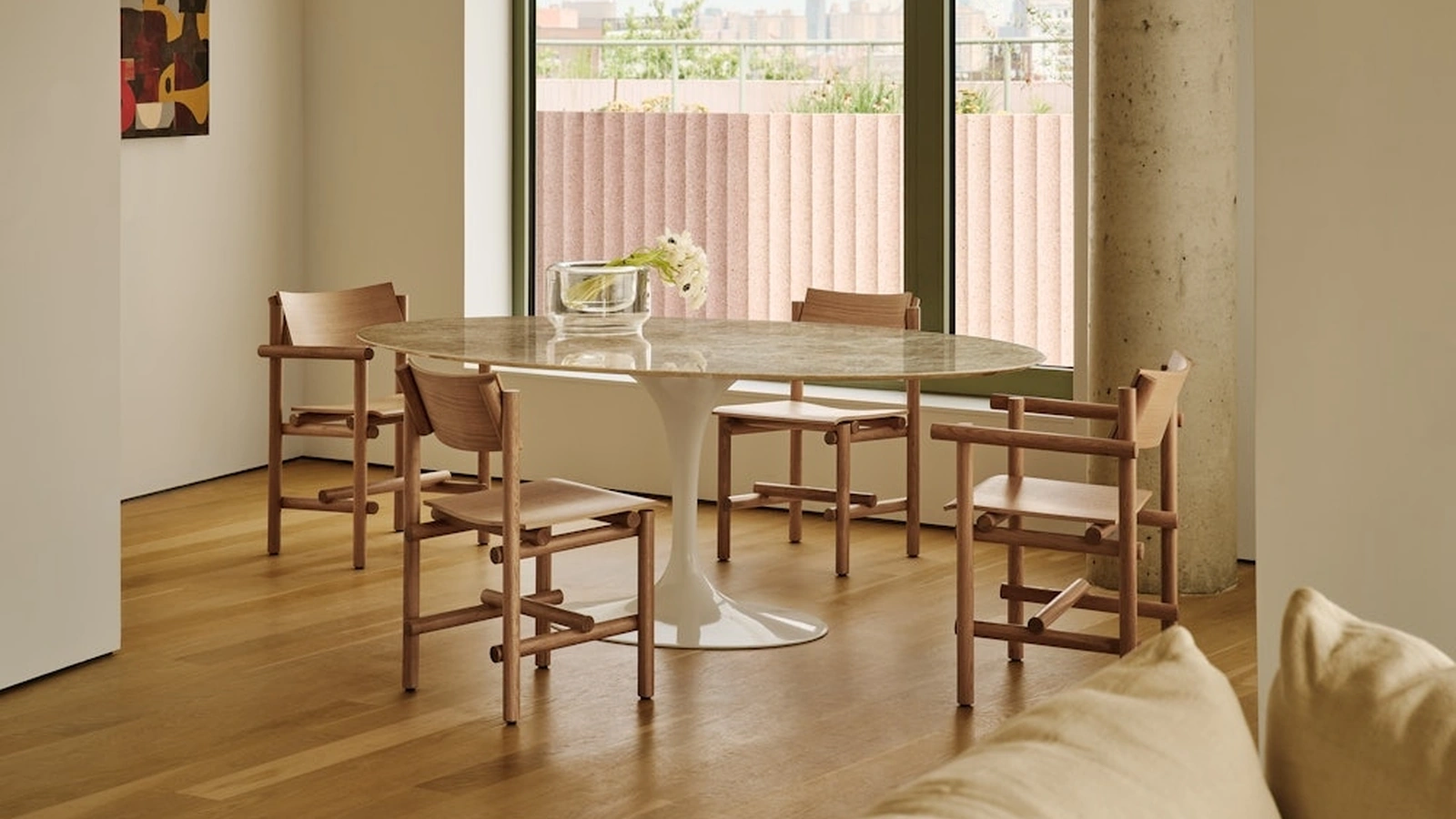 Sedia in legno Muecke Chair di Knoll